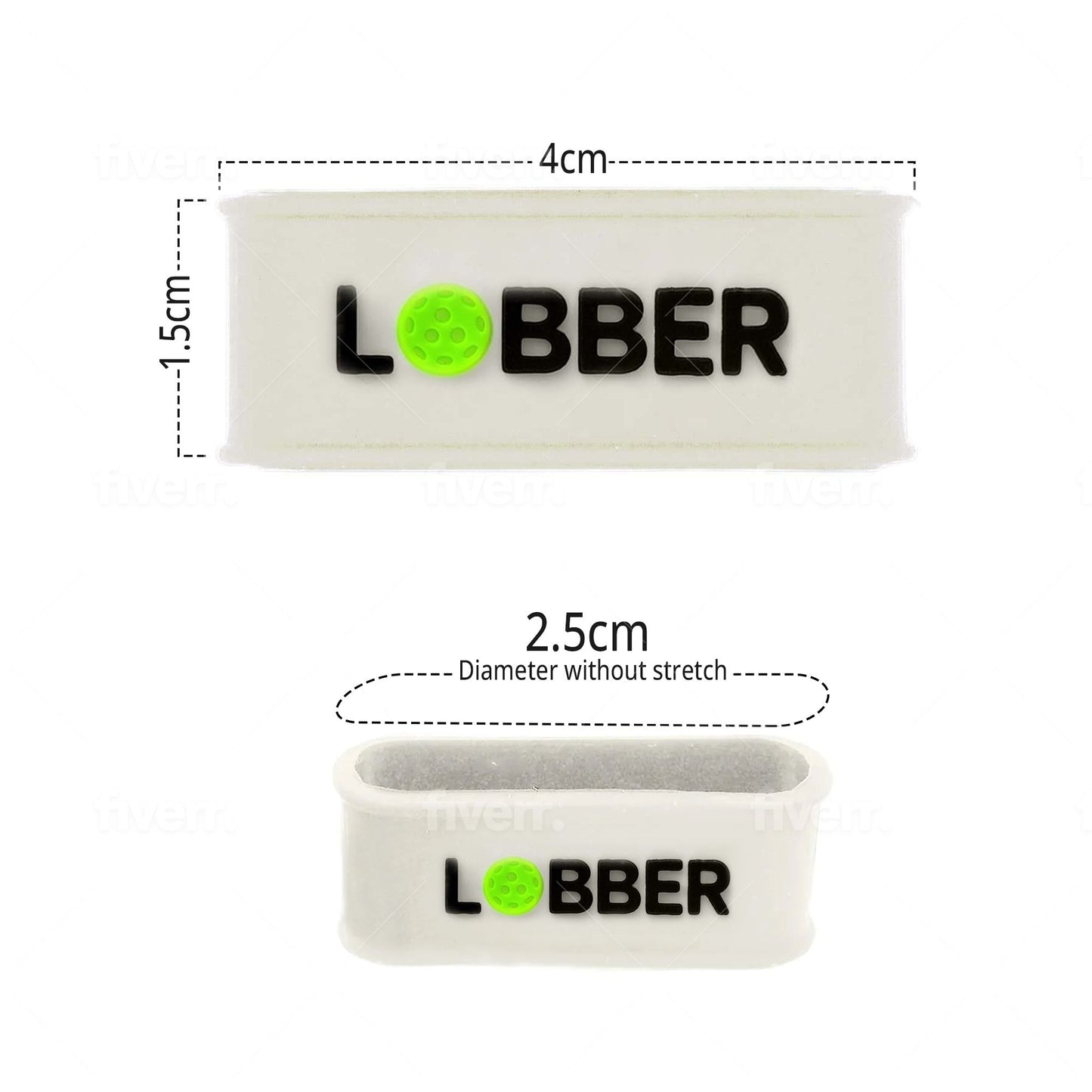 White Grip Band Set 3D - Palms - O - Aces