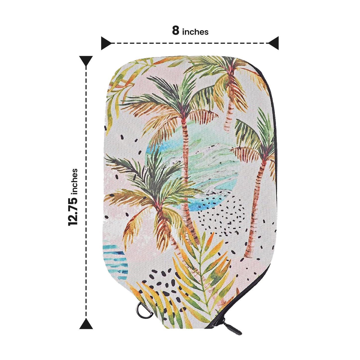 Circled Palms Pickleball Paddle Cover - Elongated - Palms-O-Aces