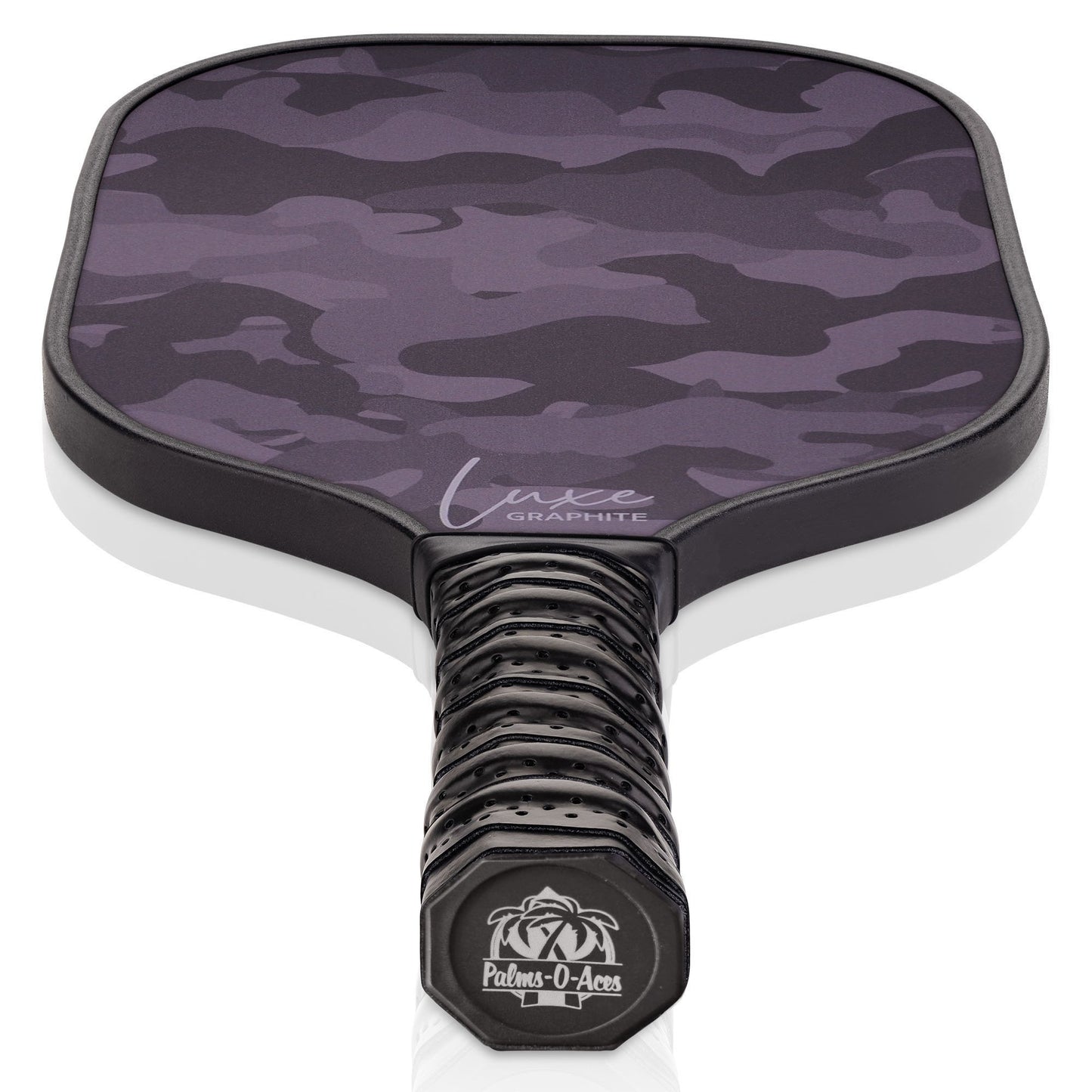 Dark Camo Luxe Graphite Pickleball Paddle with Cover - Palms-O-Aces