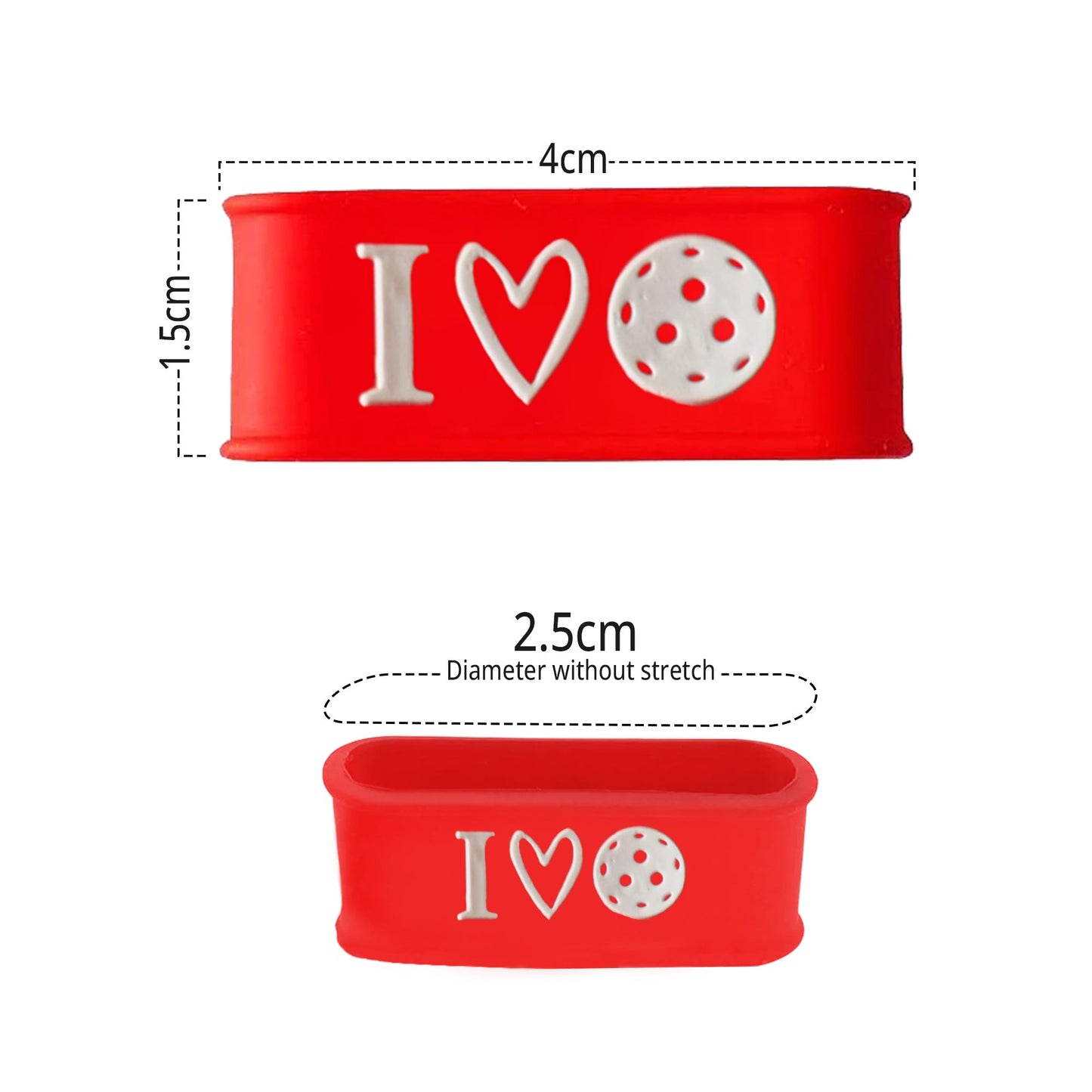 Red Grip Band Set 3A - Palms-O-Aces