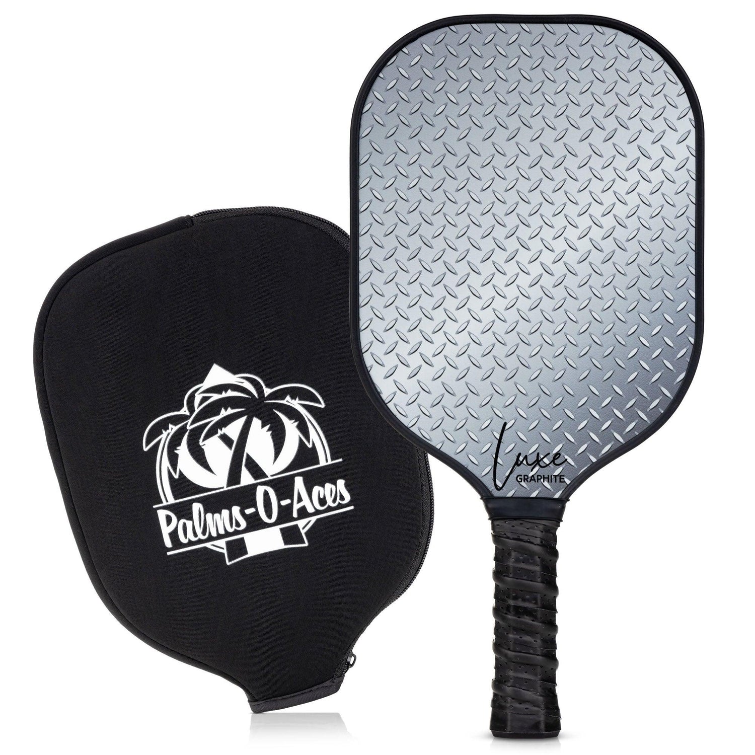 Steel Plated Luxe Graphite Pickleball Paddle with Cover