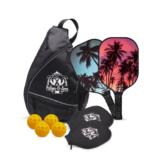 The Palm Set Graphite Pickleball Paddle Set - Palms-O-Aces