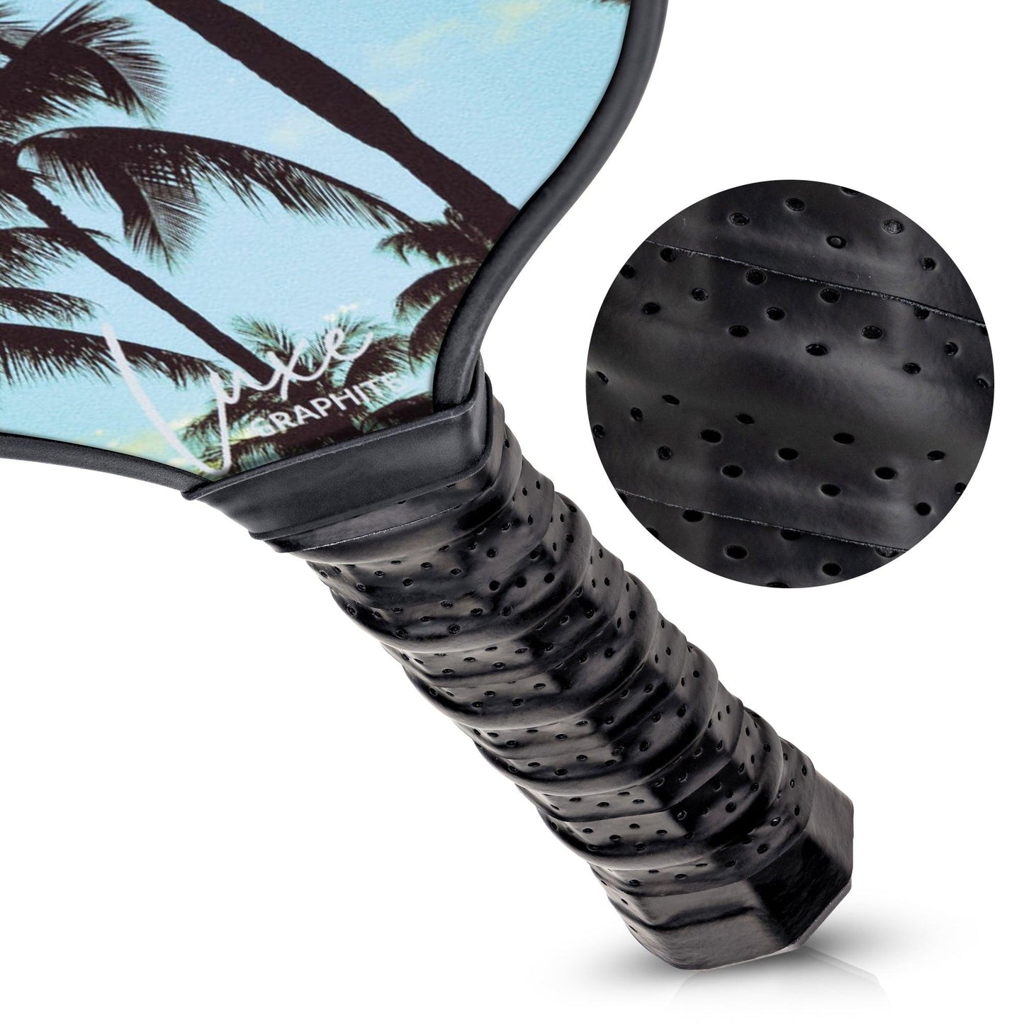The Palms Luxe Graphite Pickleball Paddle with Cover