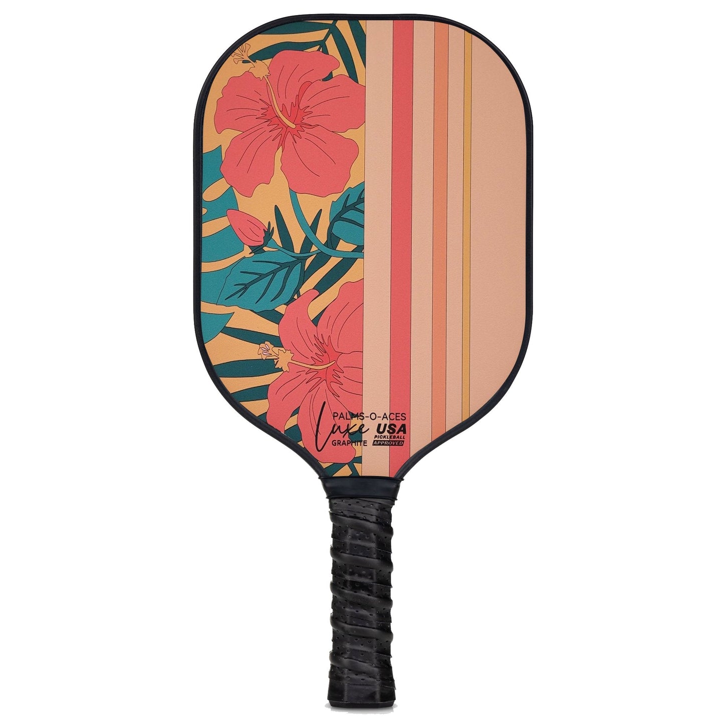 Hibiscus USAPA Approved Graphite Pickleball Paddle with Cover 2 - Palms - O - Aces