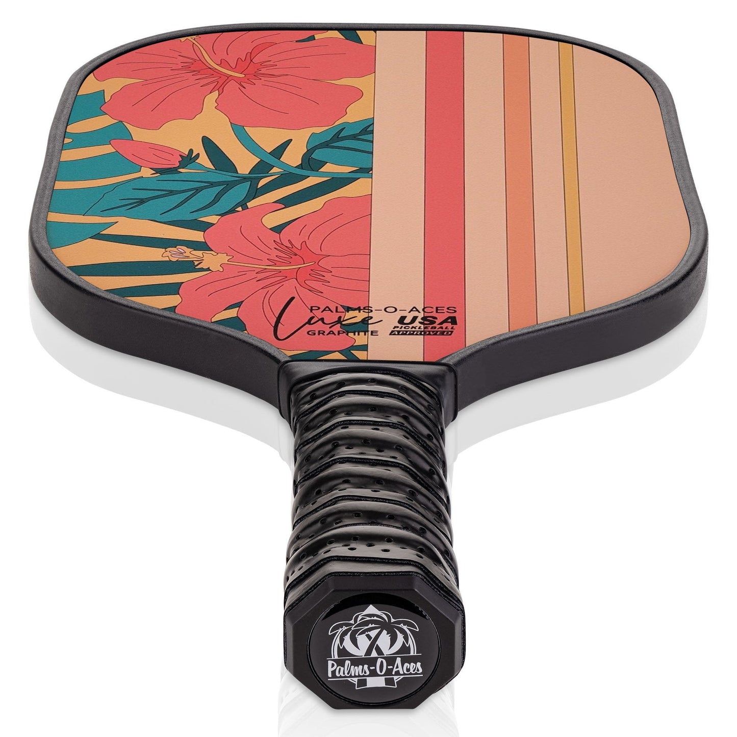 Hibiscus USAPA Approved Graphite Pickleball Paddle with Cover 2 - Palms - O - Aces