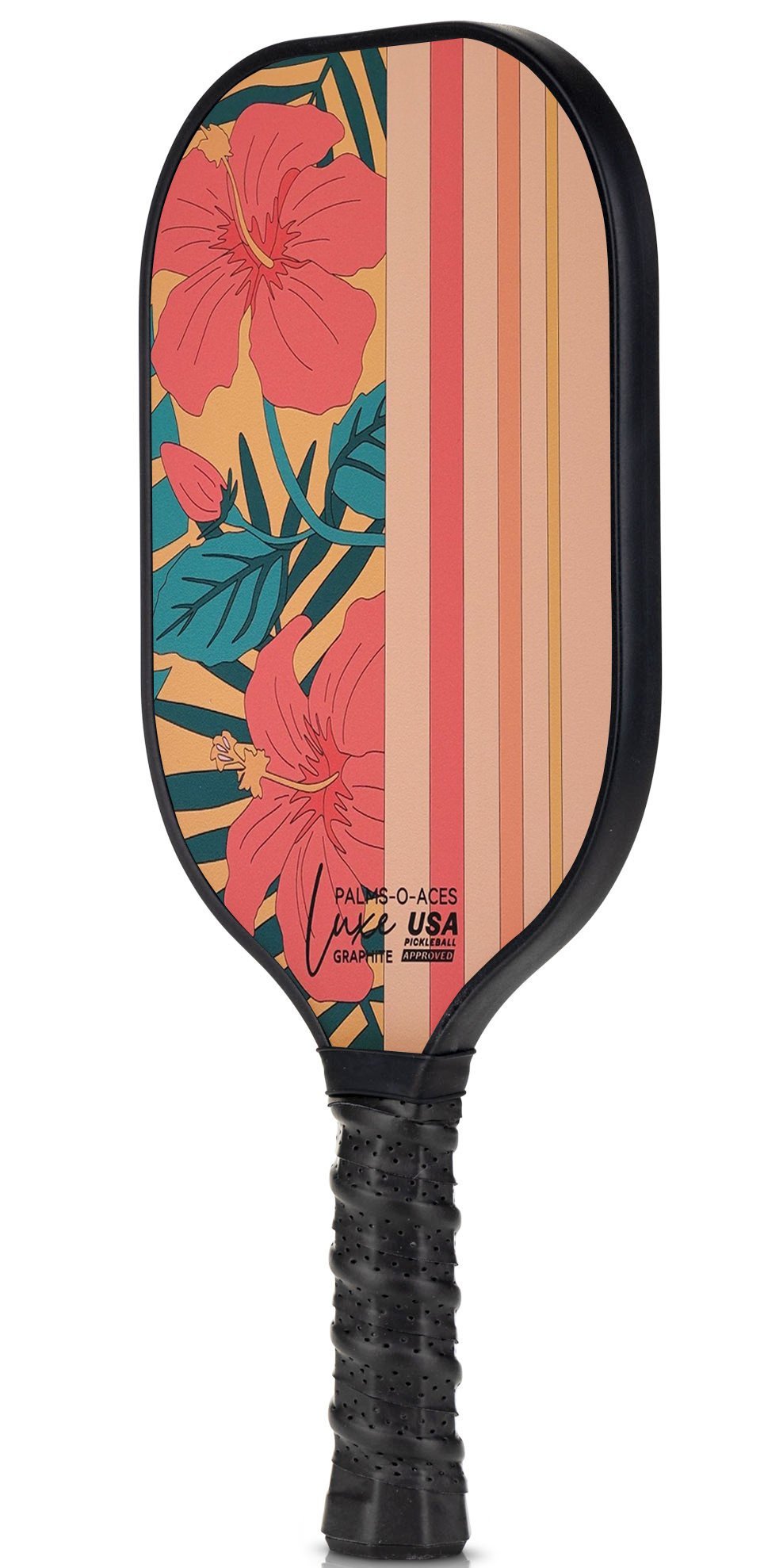 Hibiscus USAPA Approved Graphite Pickleball Paddle with Cover 2 - Palms - O - Aces