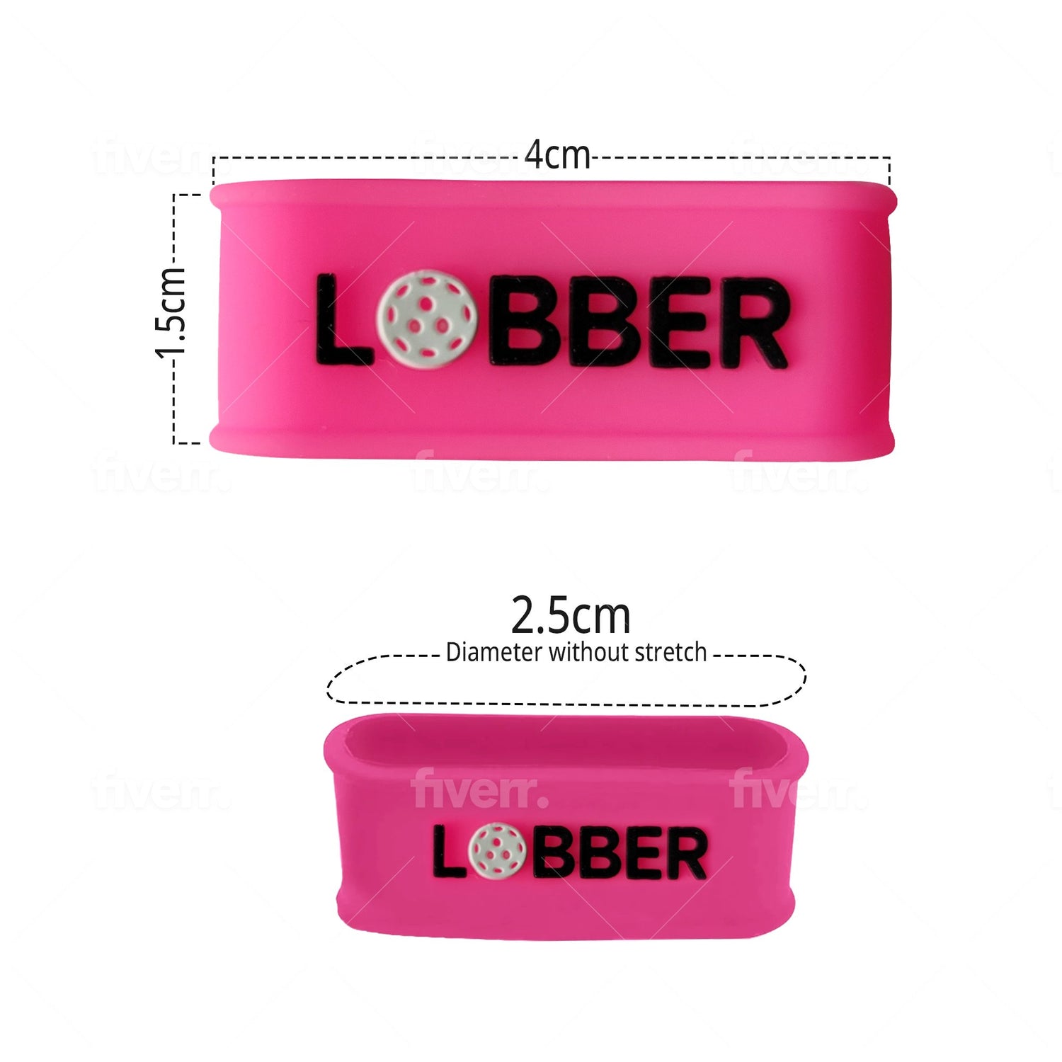 Pink Grip Band Set 3D - Palms - O - Aces