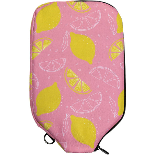 Pink Lemonade Pickleball Paddle Cover - Elongated - Palms - O - Aces