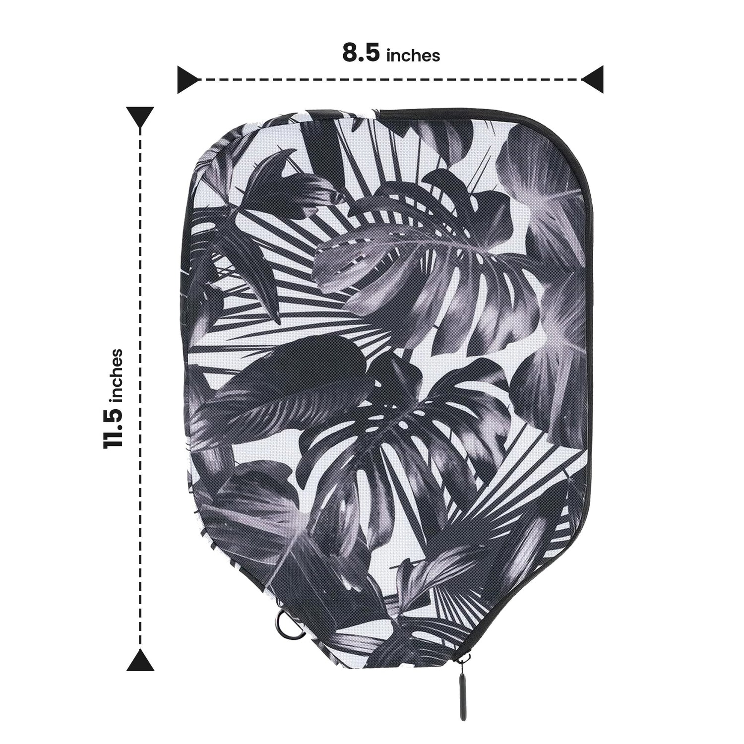 Black & White Palms Pickleball Paddle Cover - Standard - Palms-O-Aces
