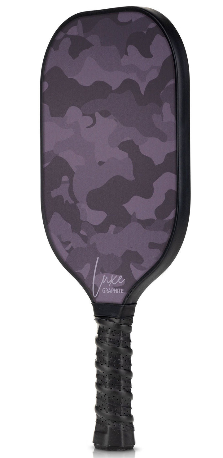 Dark Camo Luxe Graphite Pickleball Paddle with Cover - Palms-O-Aces