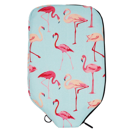 Flamingo Pickleball Paddle Cover - Elongated - Palms-O-Aces