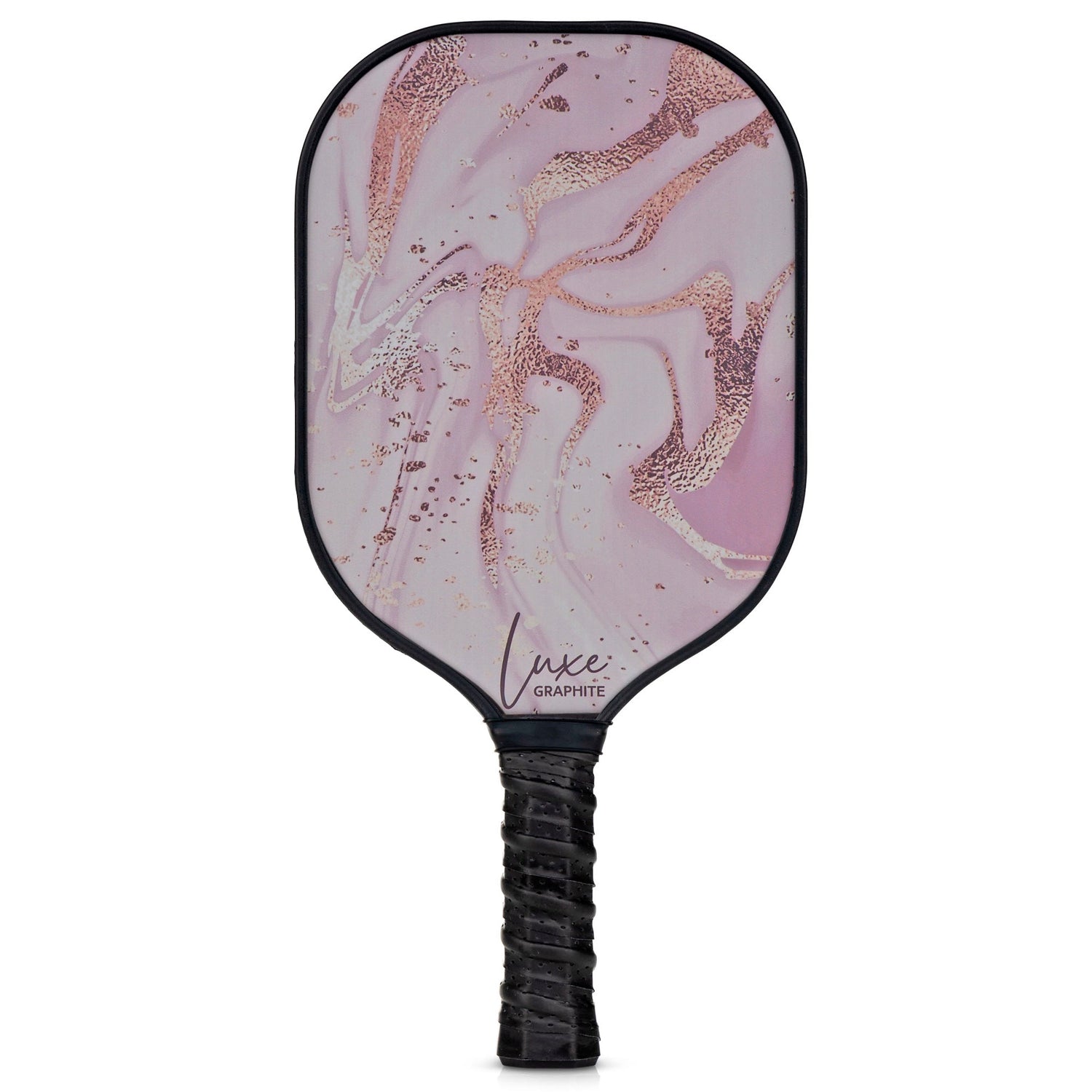 Golden Pink with Black Luxe Graphite Pickleball Paddle with Cover - Palms-O-Aces
