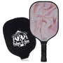 Golden Pink with Black Luxe Graphite Pickleball Paddle with Cover