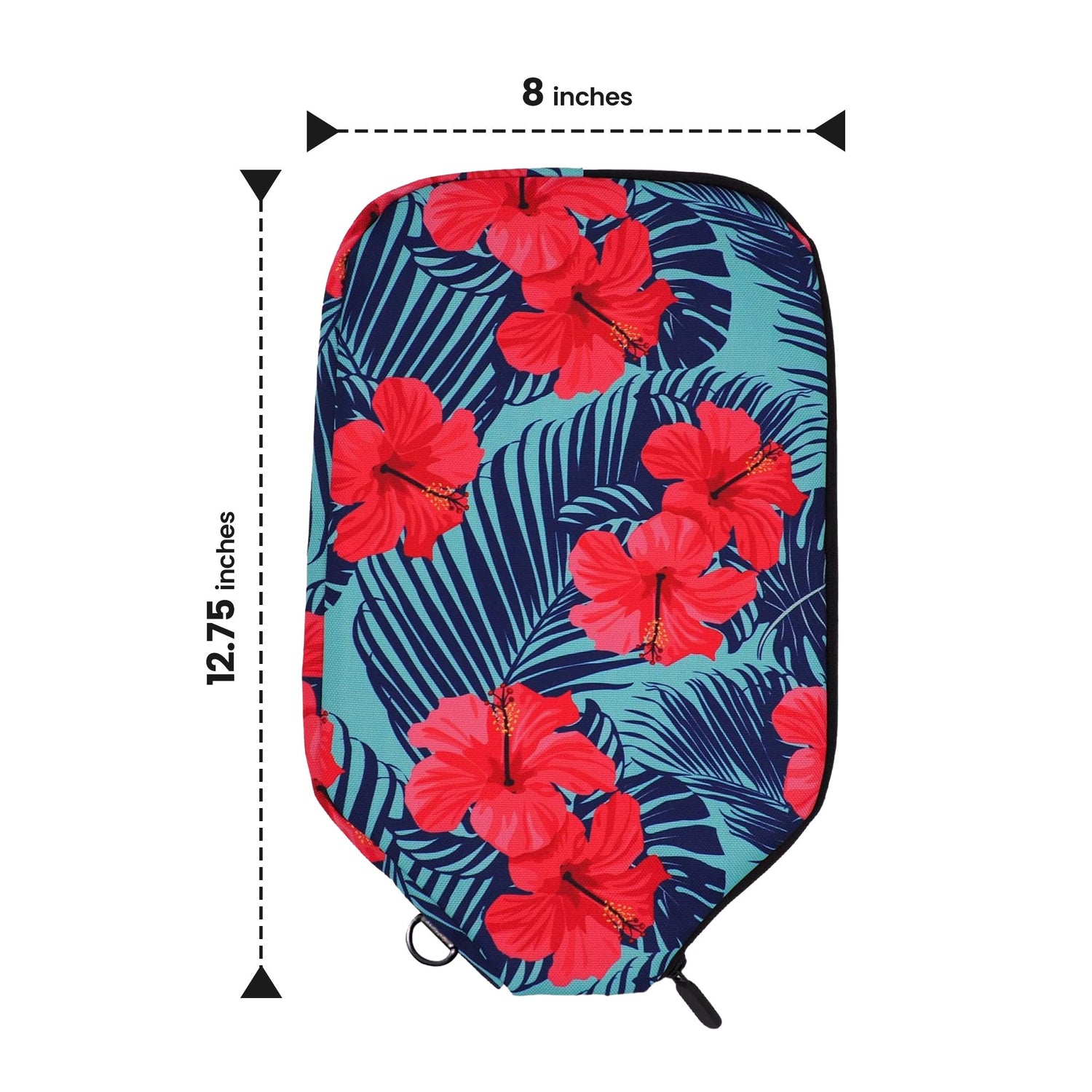 Pink Hibiscus Pickleball Paddle Cover - Elongated - Palms-O-Aces
