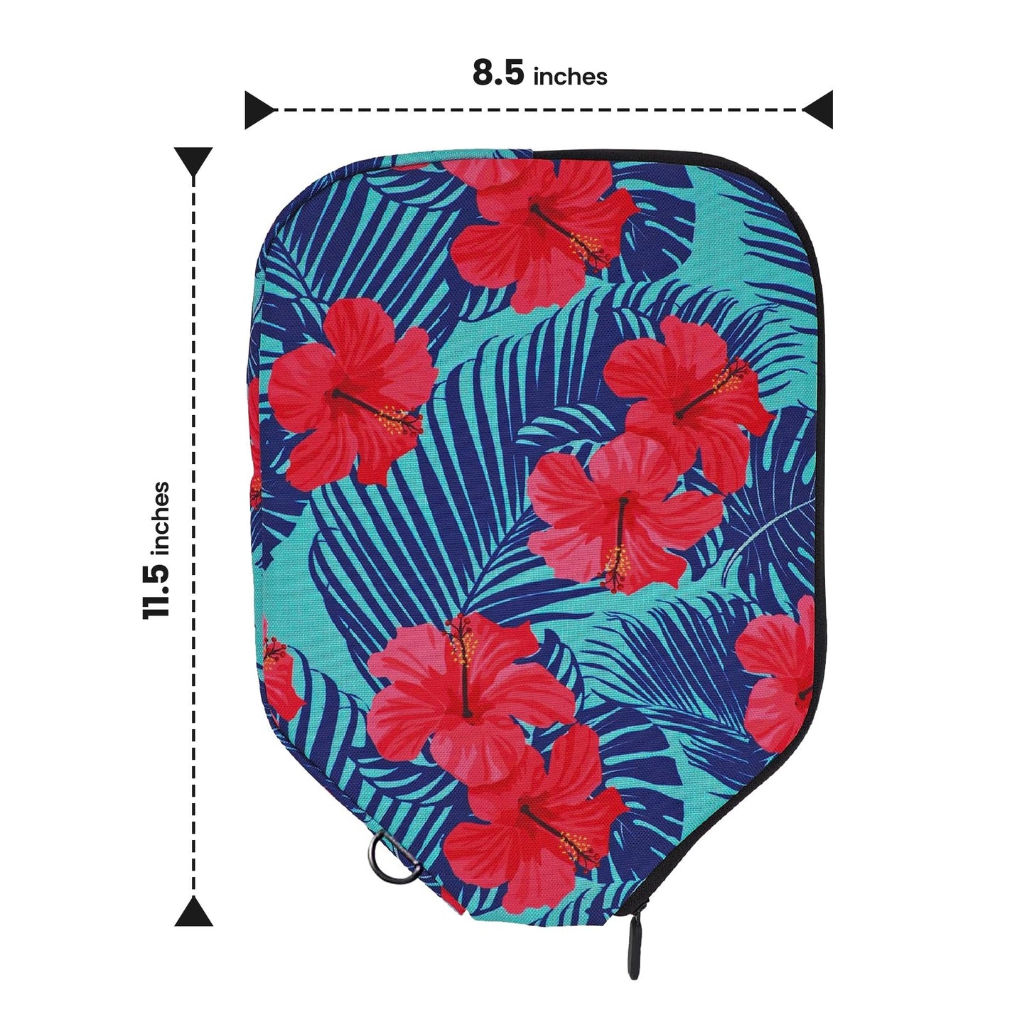Pink Hibiscus Pickleball Paddle Cover - Standard - Palms-O-Aces