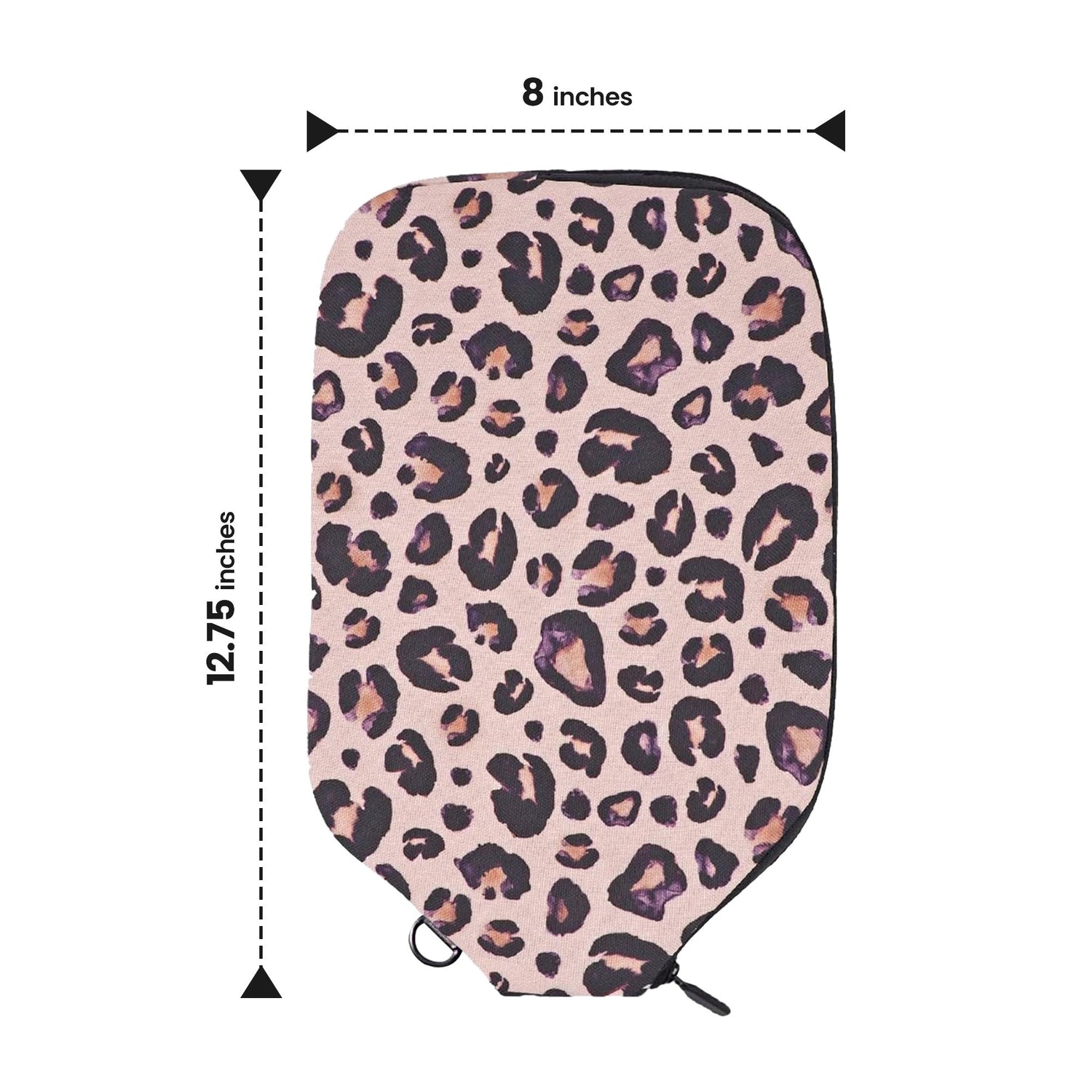 Pink Leopard Pickleball Paddle Cover - Elongated - Palms-O-Aces