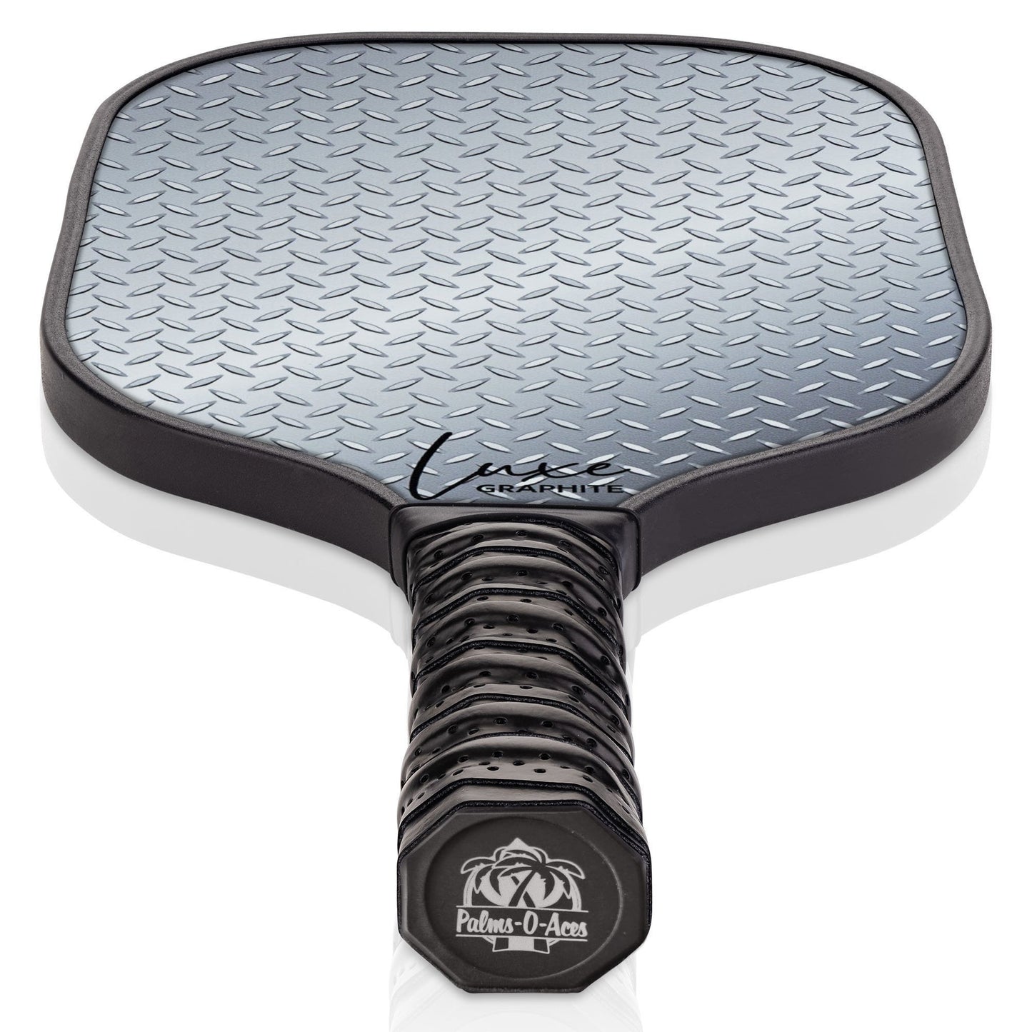 Steel Plated Luxe Graphite Pickleball Paddle with Cover - Palms-O-Aces