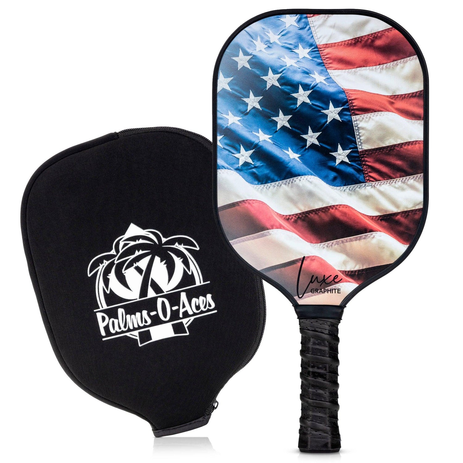The Patriot Luxe Graphite Pickleball Paddle with Cover